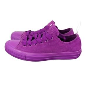 NEW Converse all-star mono ox fuchsia/orchid suede vacation low top snea…